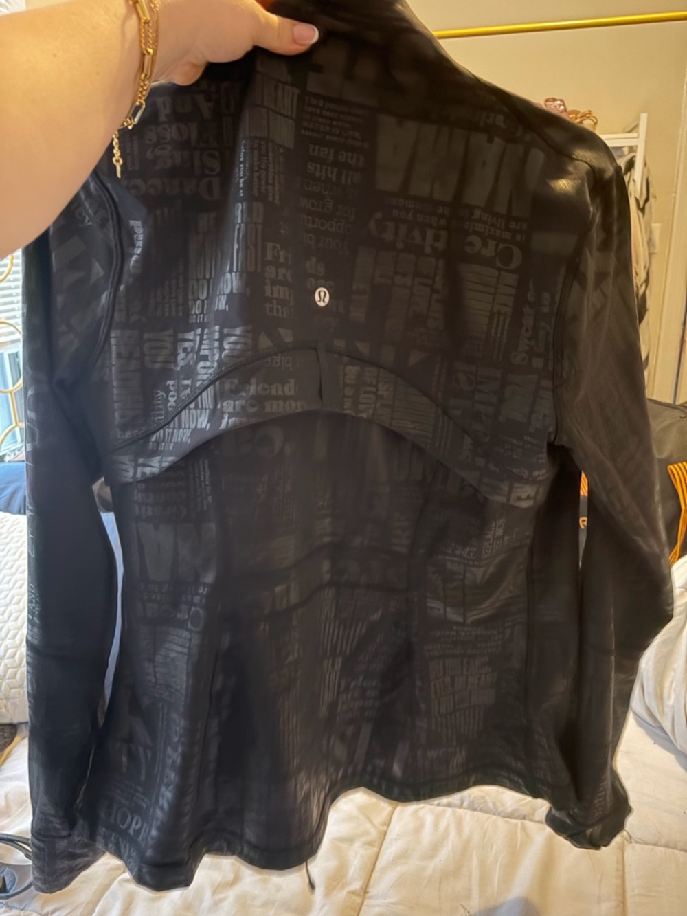 lululemon athletica Black Graphic Lightweight Jacket